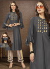 Maanaa Vol 8 Cotton Silk With Embroidery Work Kurti With Bottom Classy Look Collection 825-830